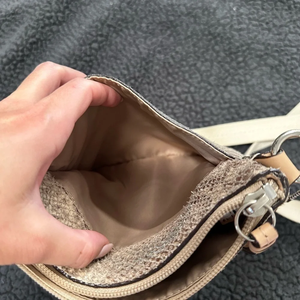 Coach Faux Snake Skin Crossbody Bag